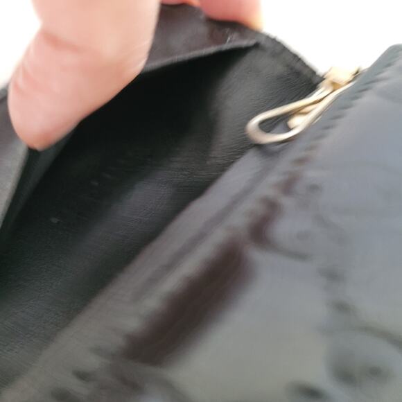 Gucci Guccissima Key Case Holder Wallet Case Leather Small Unisex Black Trifold - Picture 4 of 9